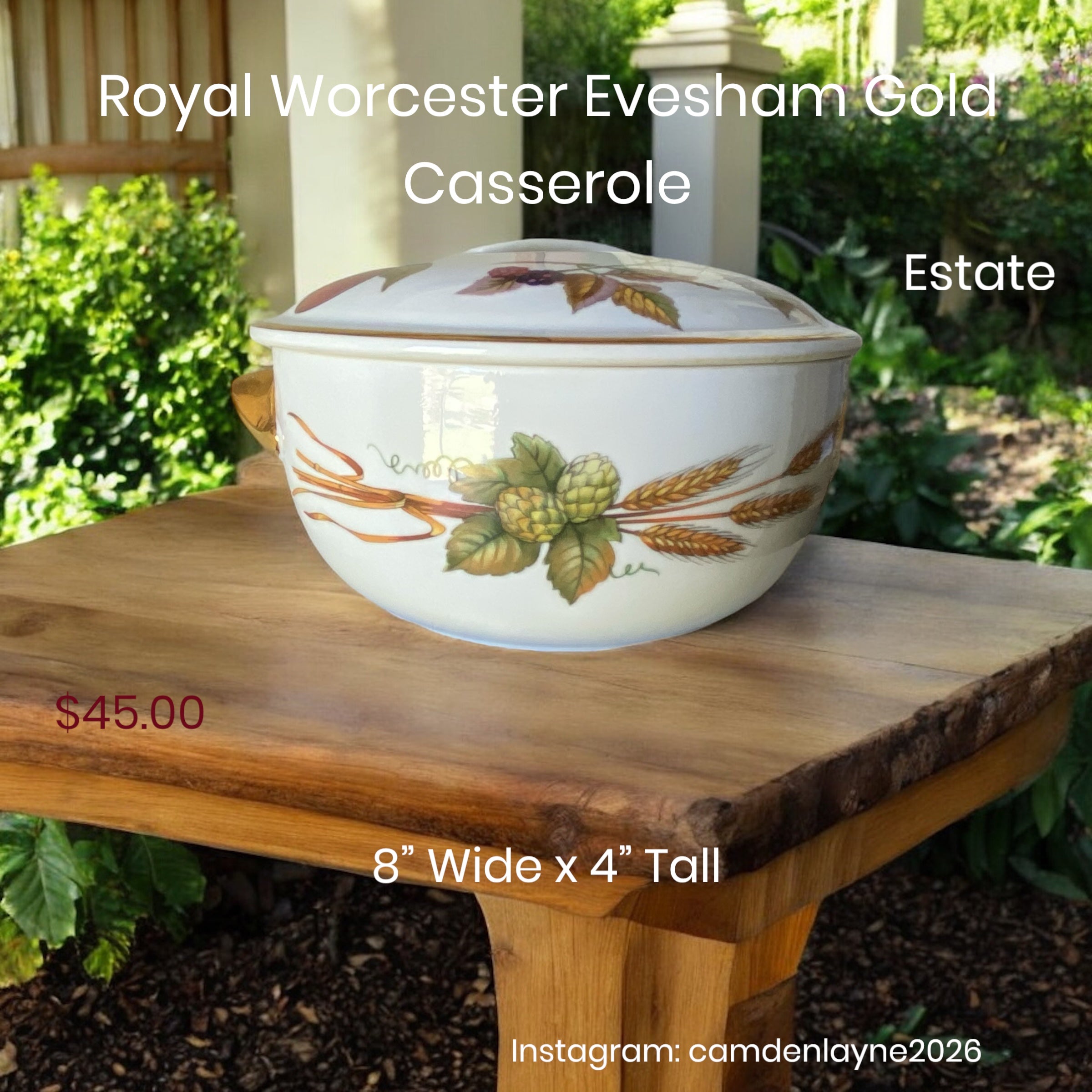 Royal Worcester Evesham Casserole Dish - Camden Layne