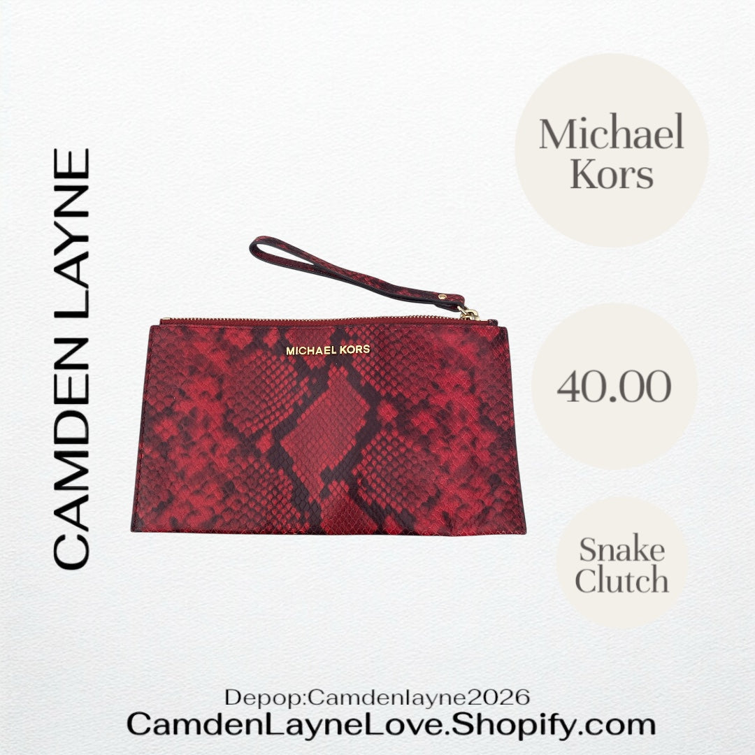 Michael Kors Snake Clutch