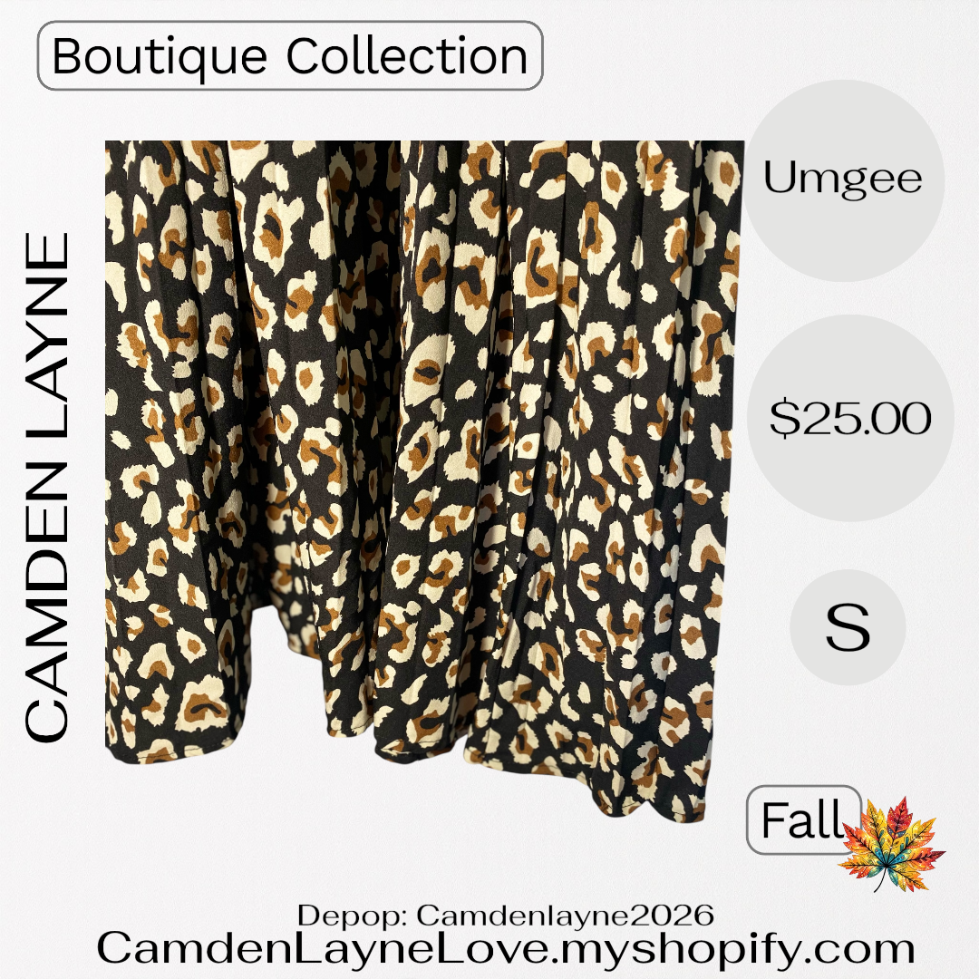 Umgee Pleated Maxi Skirt