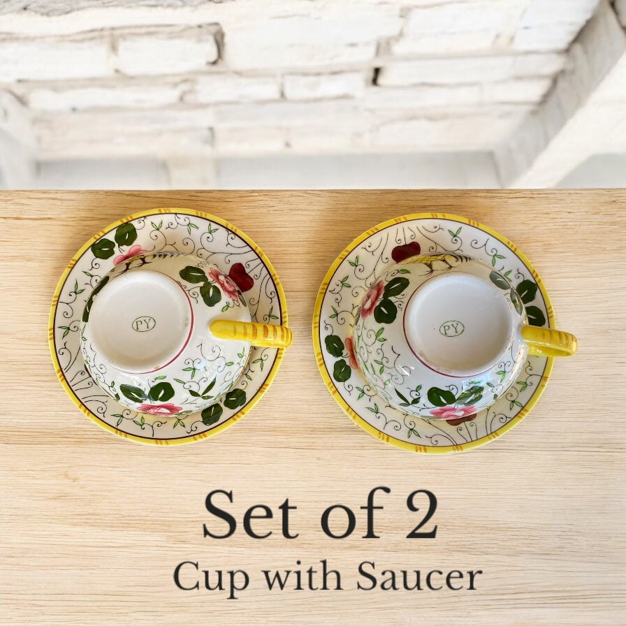 “Rooster & Roses” Mid-Century Japan (Set of 2) - Camden Layne