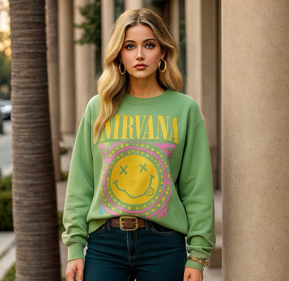 Nirvana Green Pull Over