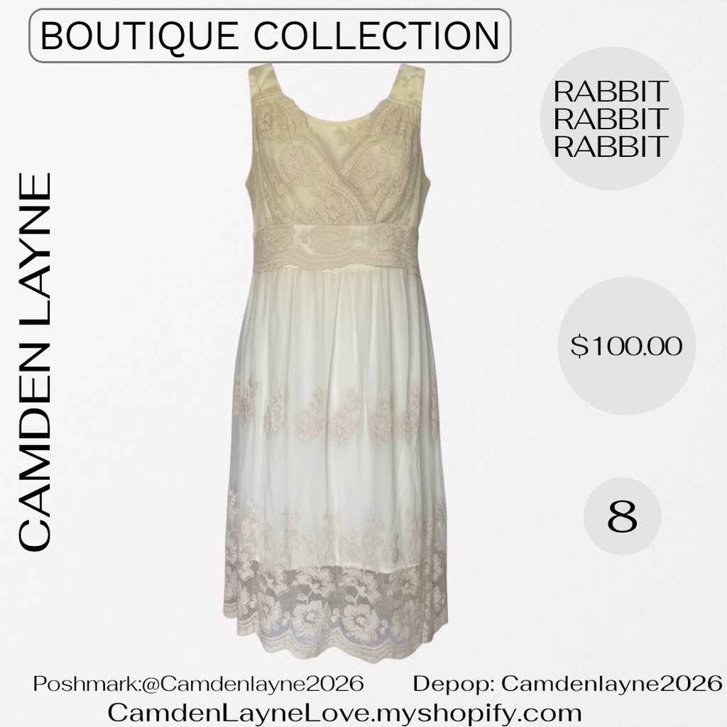 Rabbit Lace Embroidered Gown