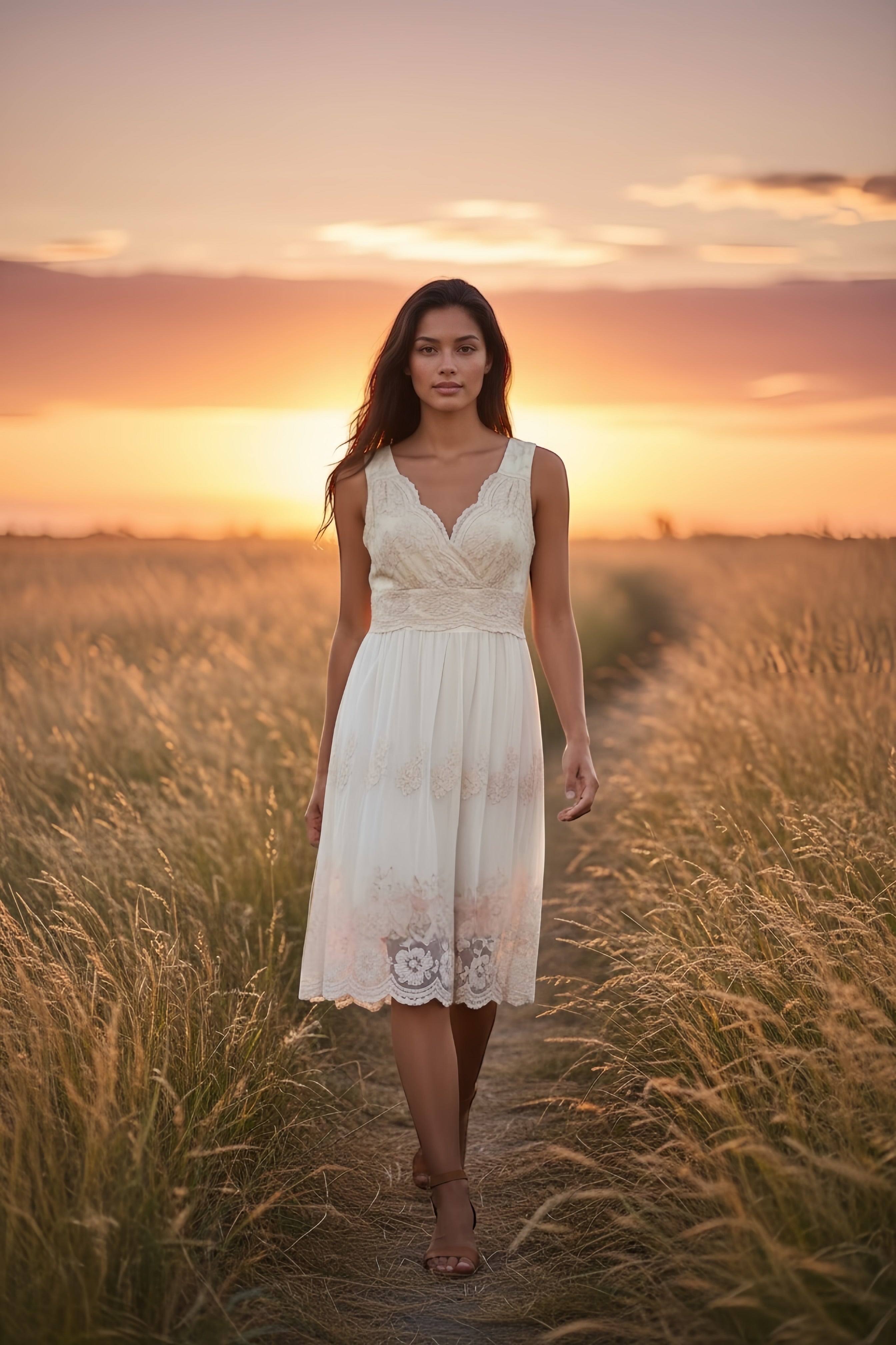 Rabbit Lace Embroidered Gown