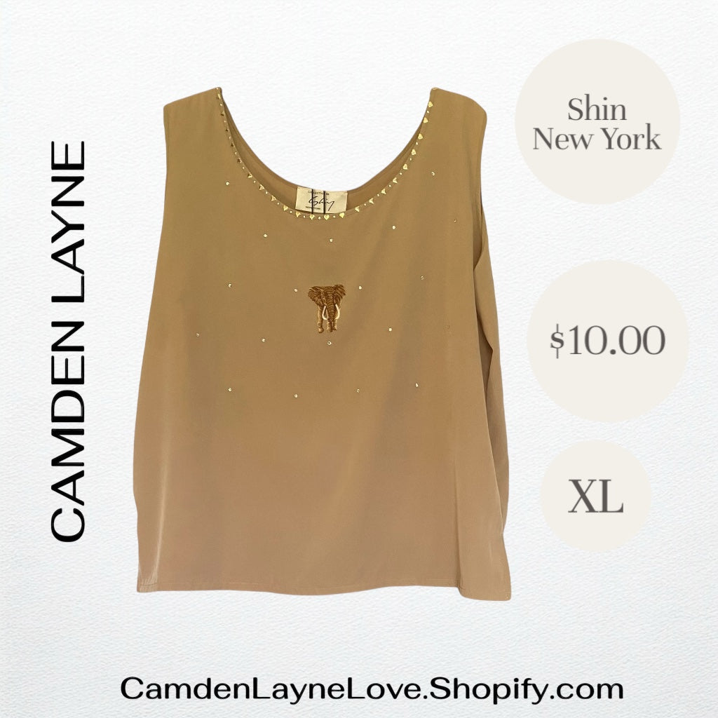 Shin Tan Embroidered Blouse