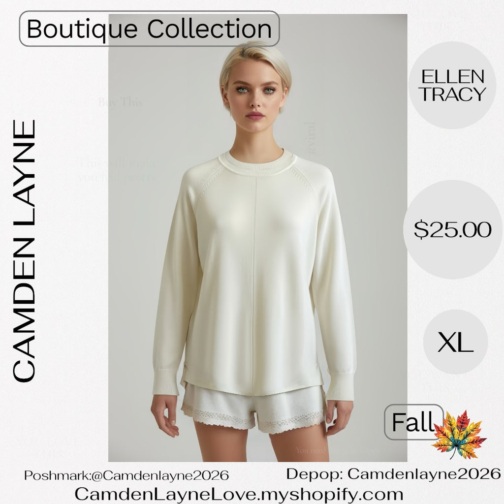 Ellen Tracy Ivory Sweater