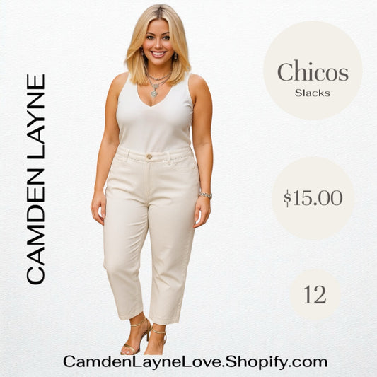 Chicos White Slacks