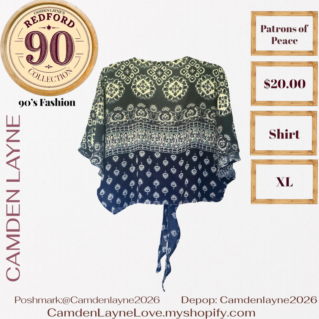 Patrons of Peace Hartley Tie Crop Top