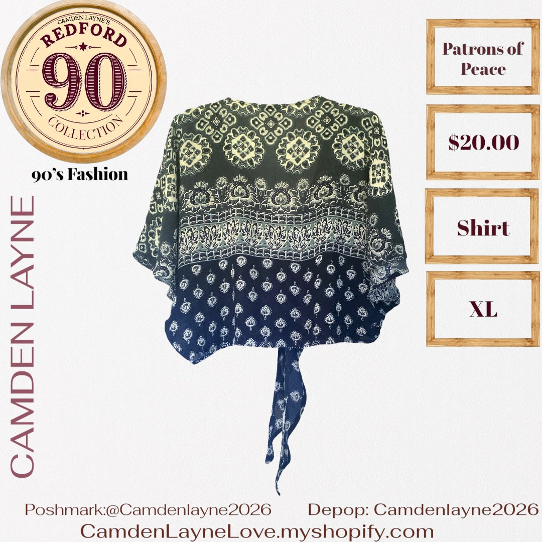 Patrons of Peace Hartley Tie Crop Top