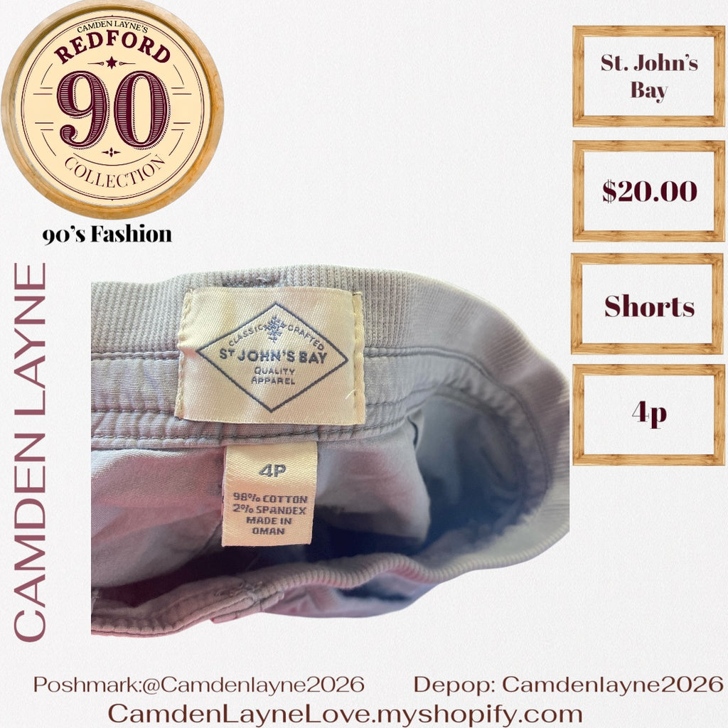 At. John’s Bay Gray Cargo Shorts