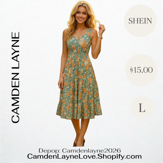 Fall Teal Dress