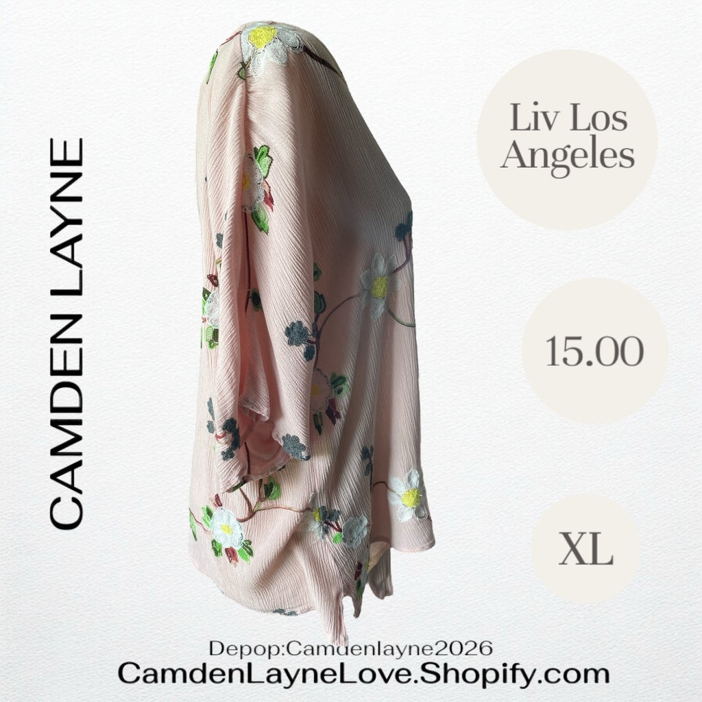 Pink Embroidered Liv Los Angeles