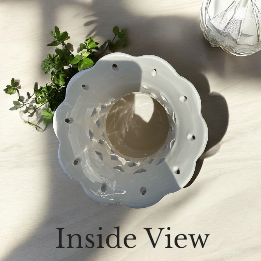 Hand Crafted Pink & White Vase - Camden Layne