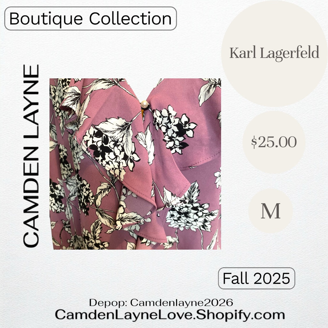 Karl Lagerfeld Purple Floral