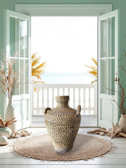 Vintage Hand Woven Basket - Camden Layne