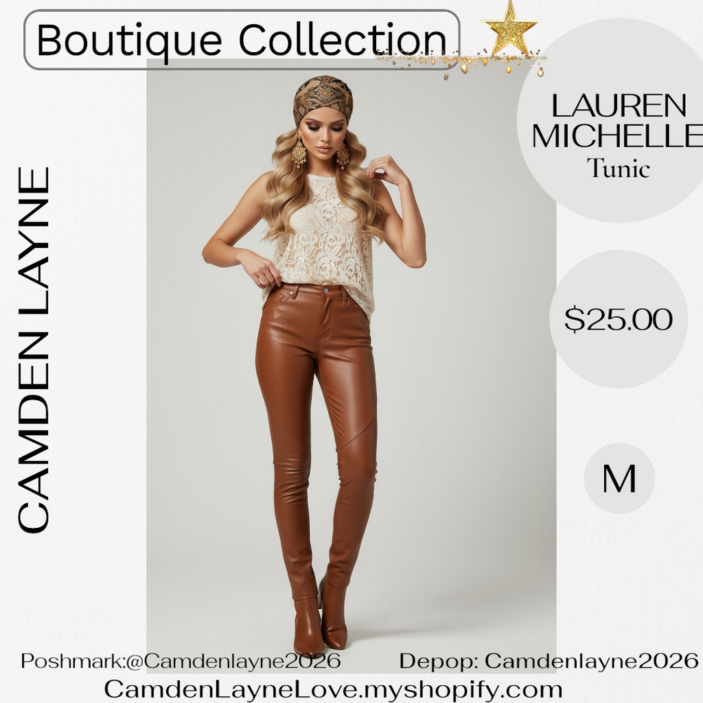 Lauren Michelle Lace Tunic