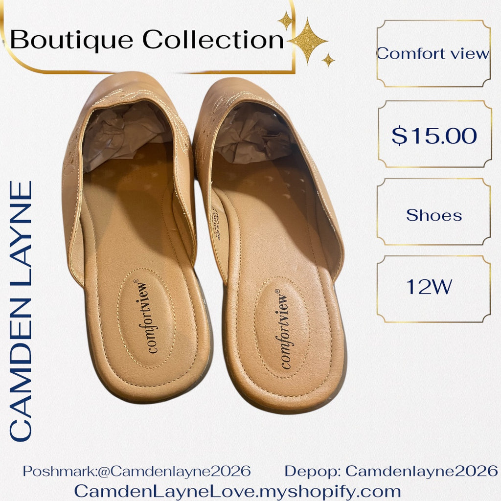 ComfortView Tan Slides 12W