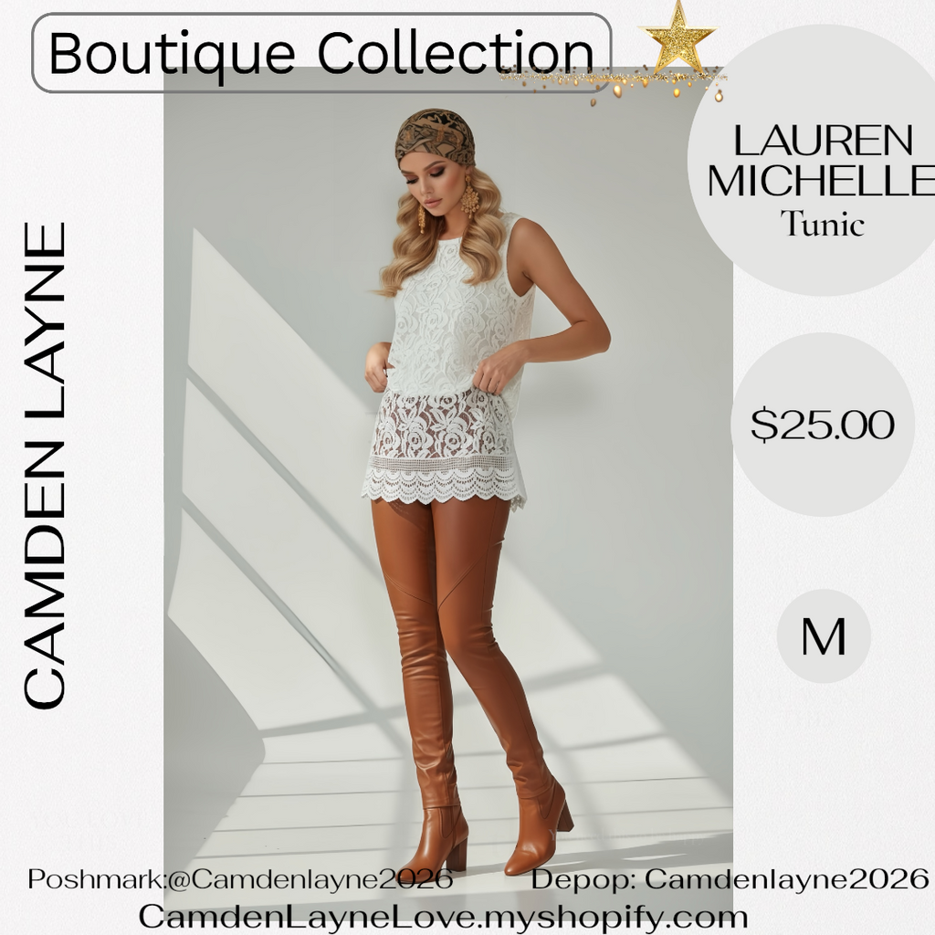 Lauren Michelle Lace Tunic