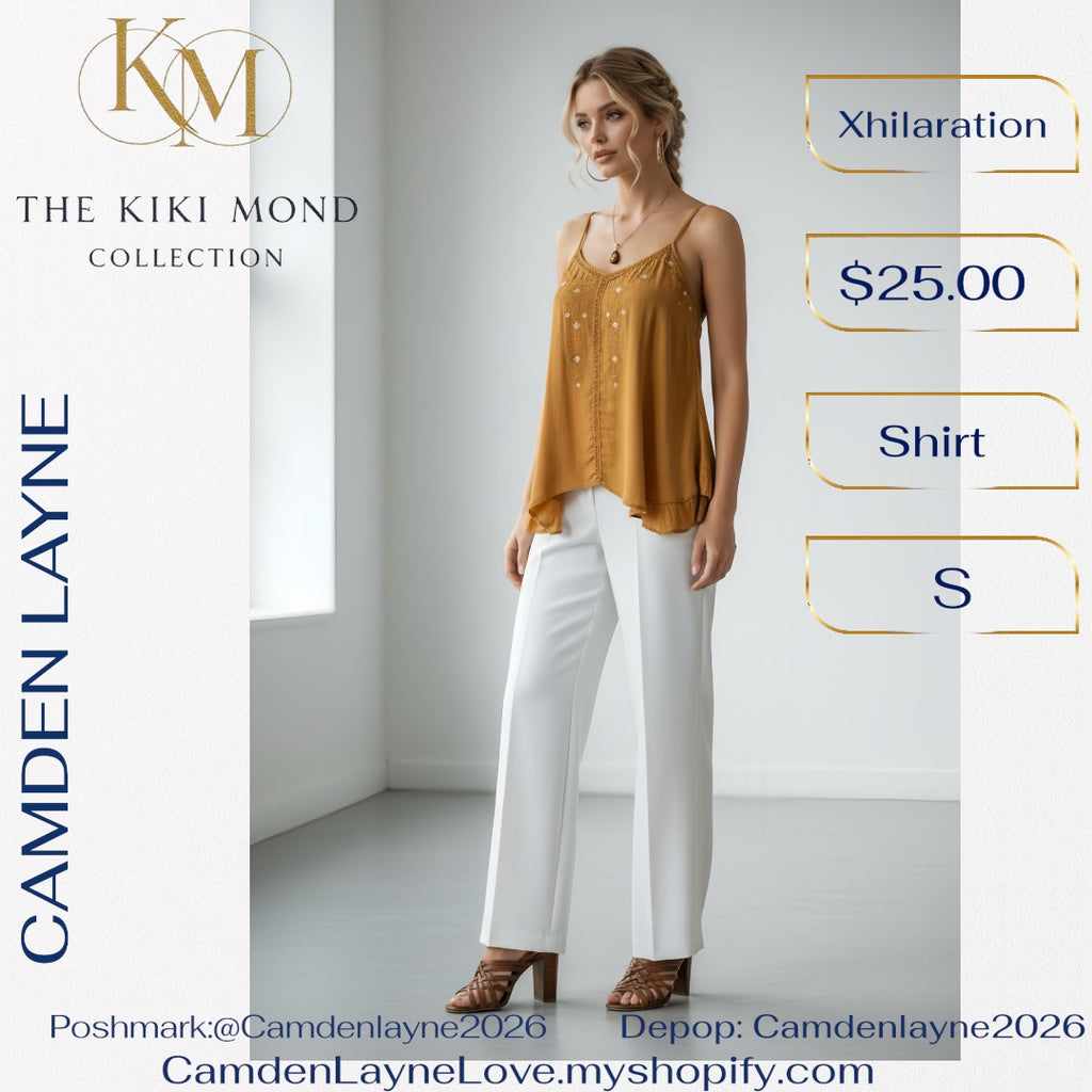 Bohemian Linen Cami Blouse