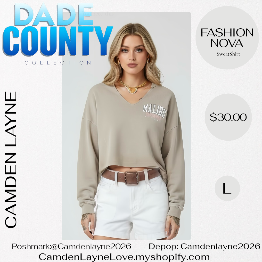 Fashion Nova Crop Sweatshirt