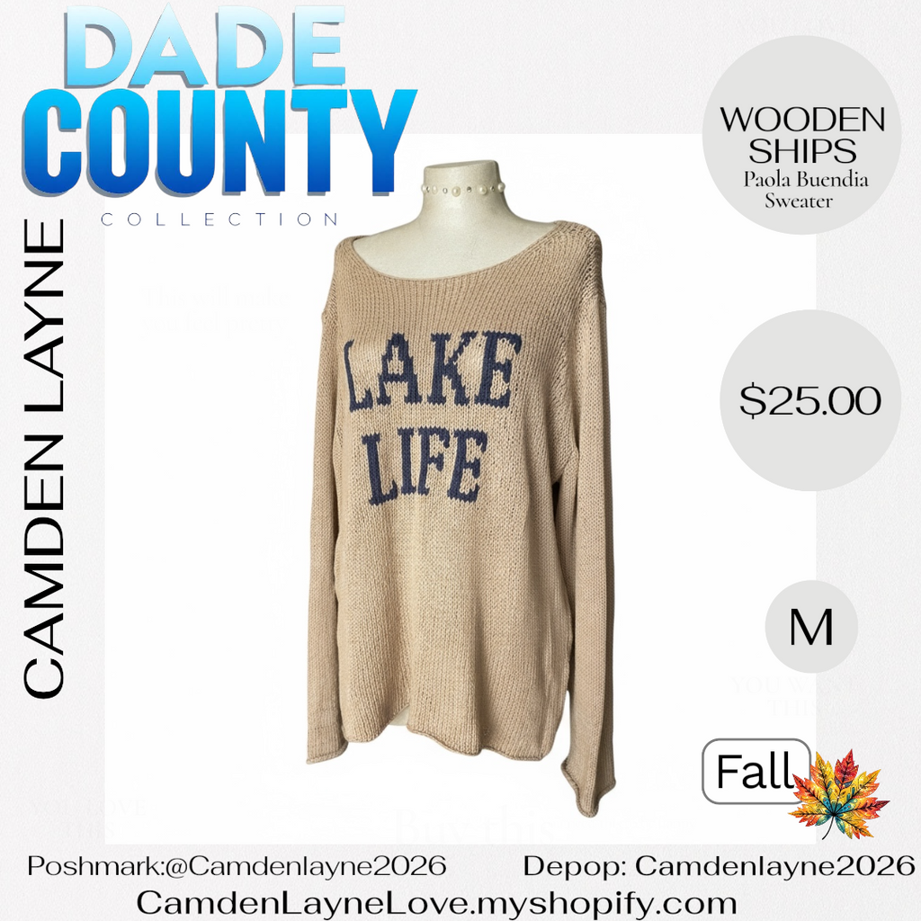 Lake Life Knit Sweater by Wooden Ships