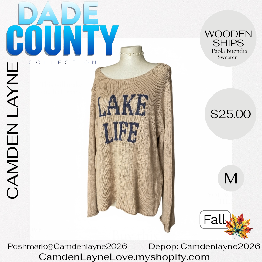Lake Life Knit Sweater by Wooden Ships
