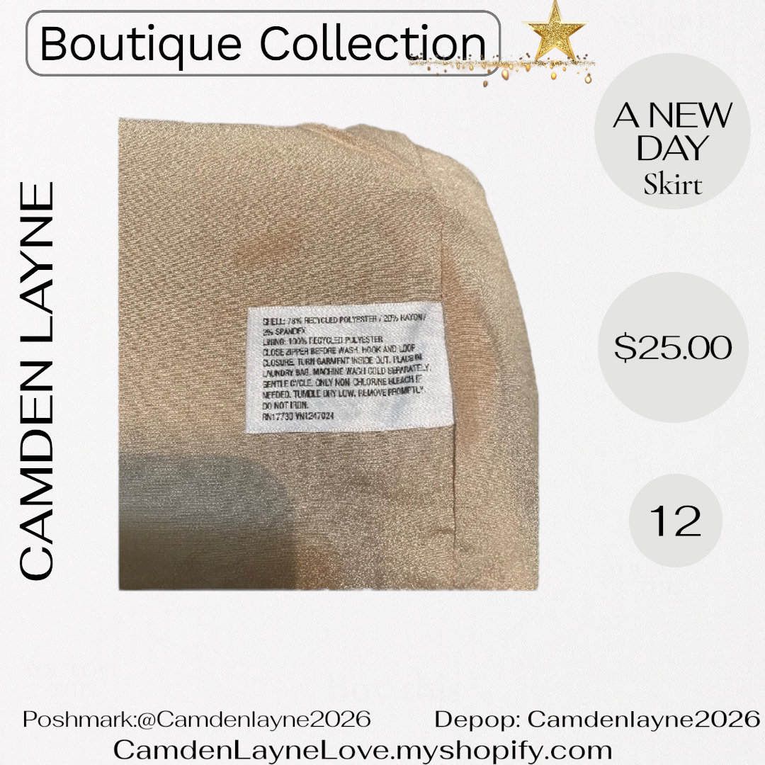 A New Day Ivory Sequined Mini Skirt