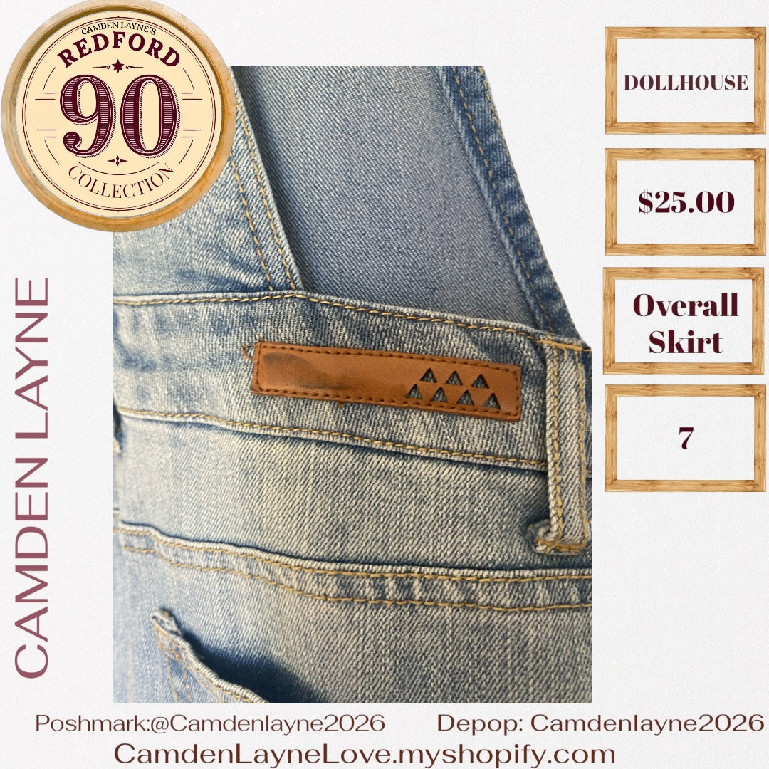 Dollhouse Overall Denim Dress