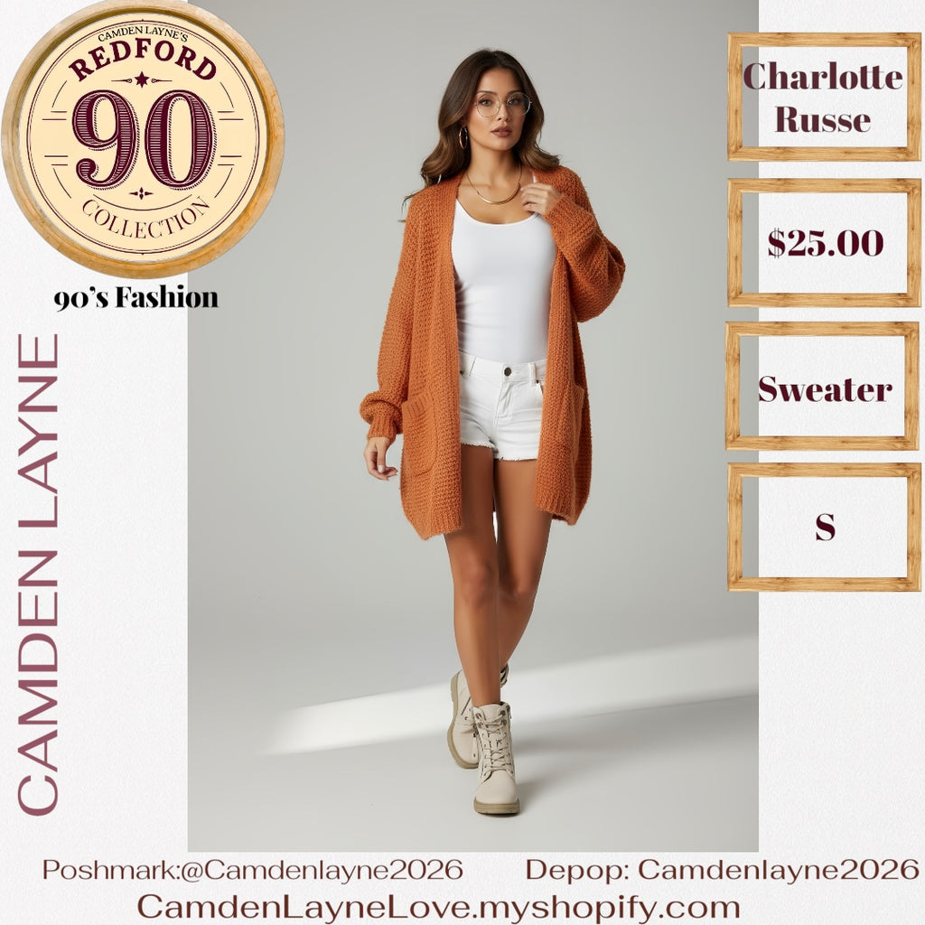 Rust Charlotte Russe Cardigan