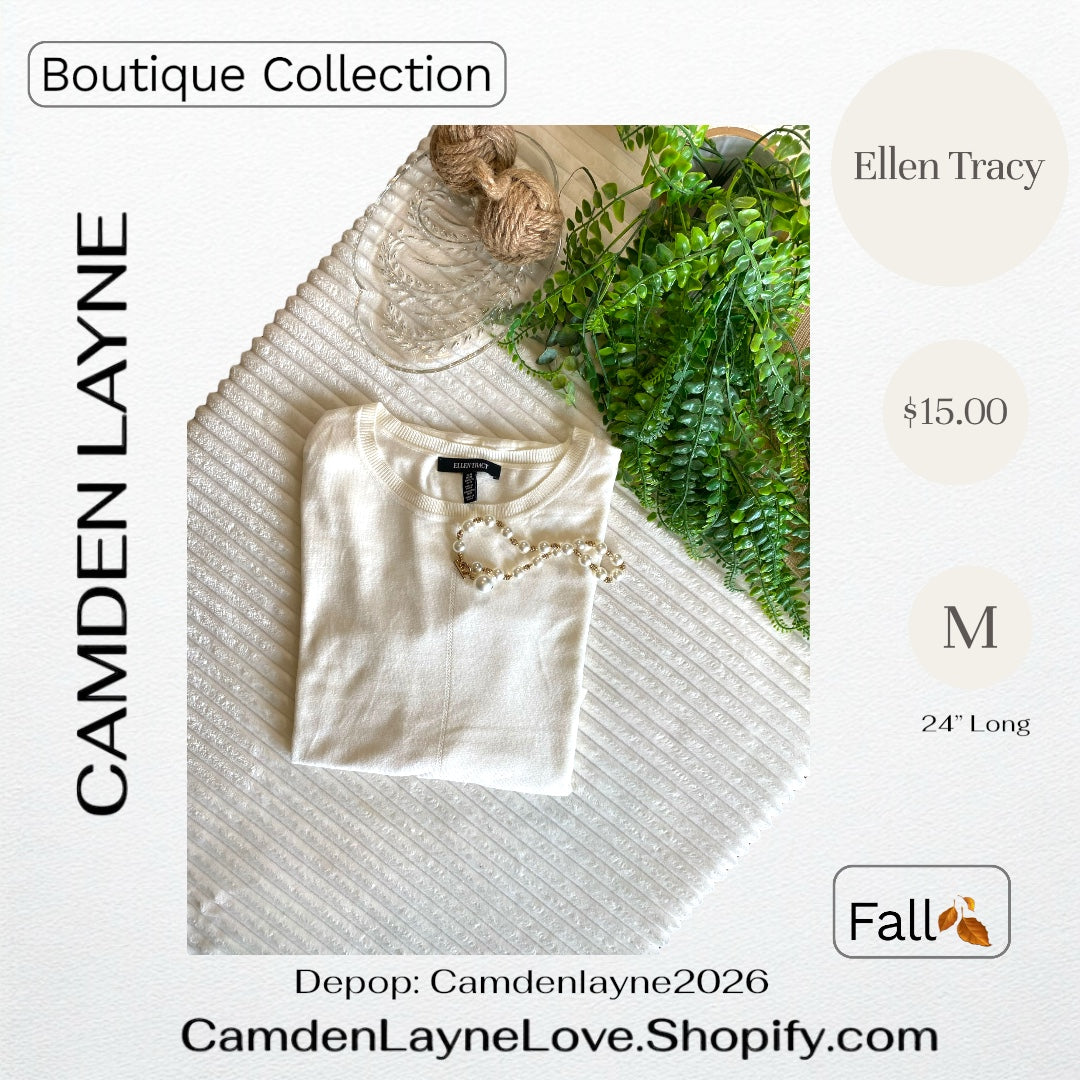 Ellen Tracy Ivory Sweater