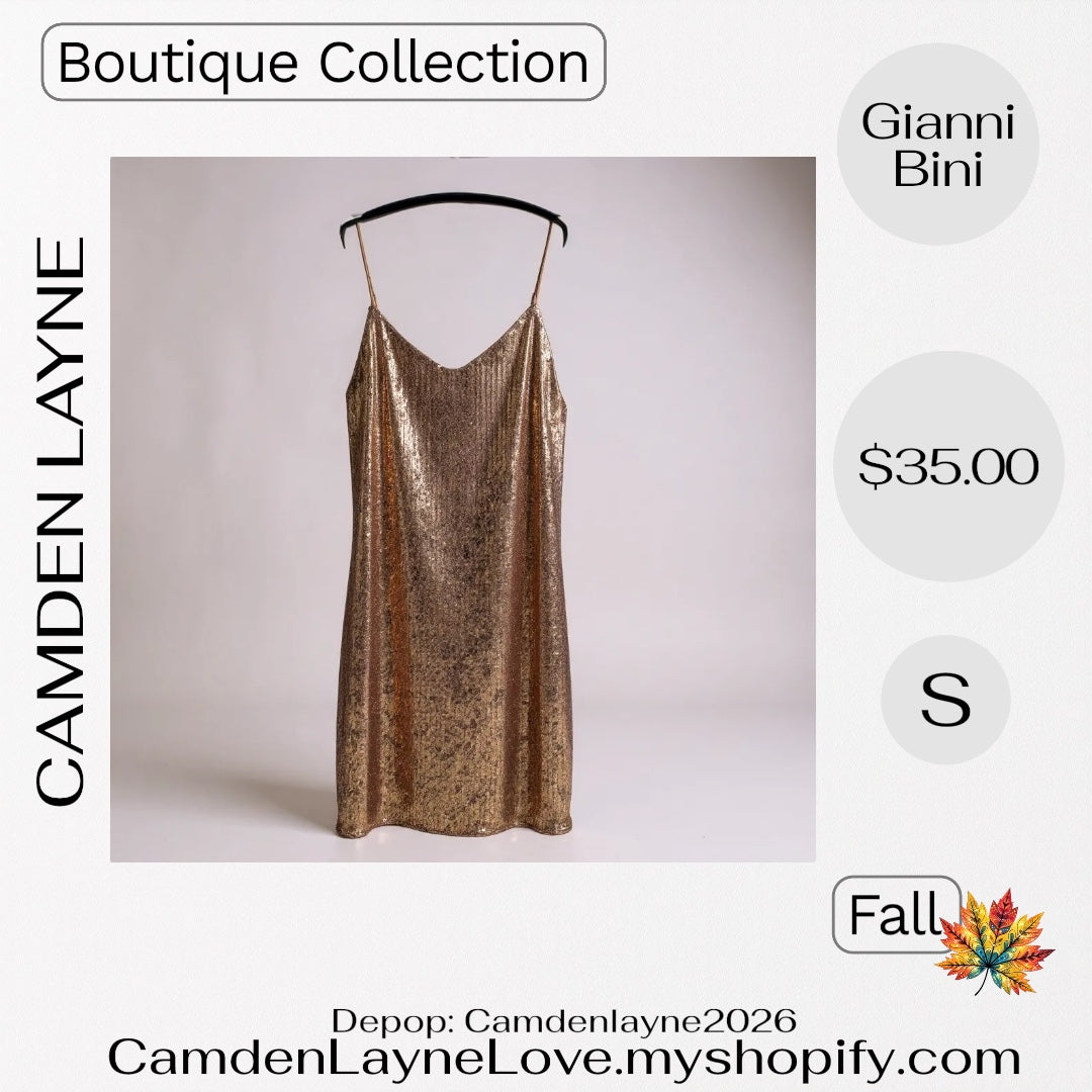 Gianni Bini Copper Cocktail Dress