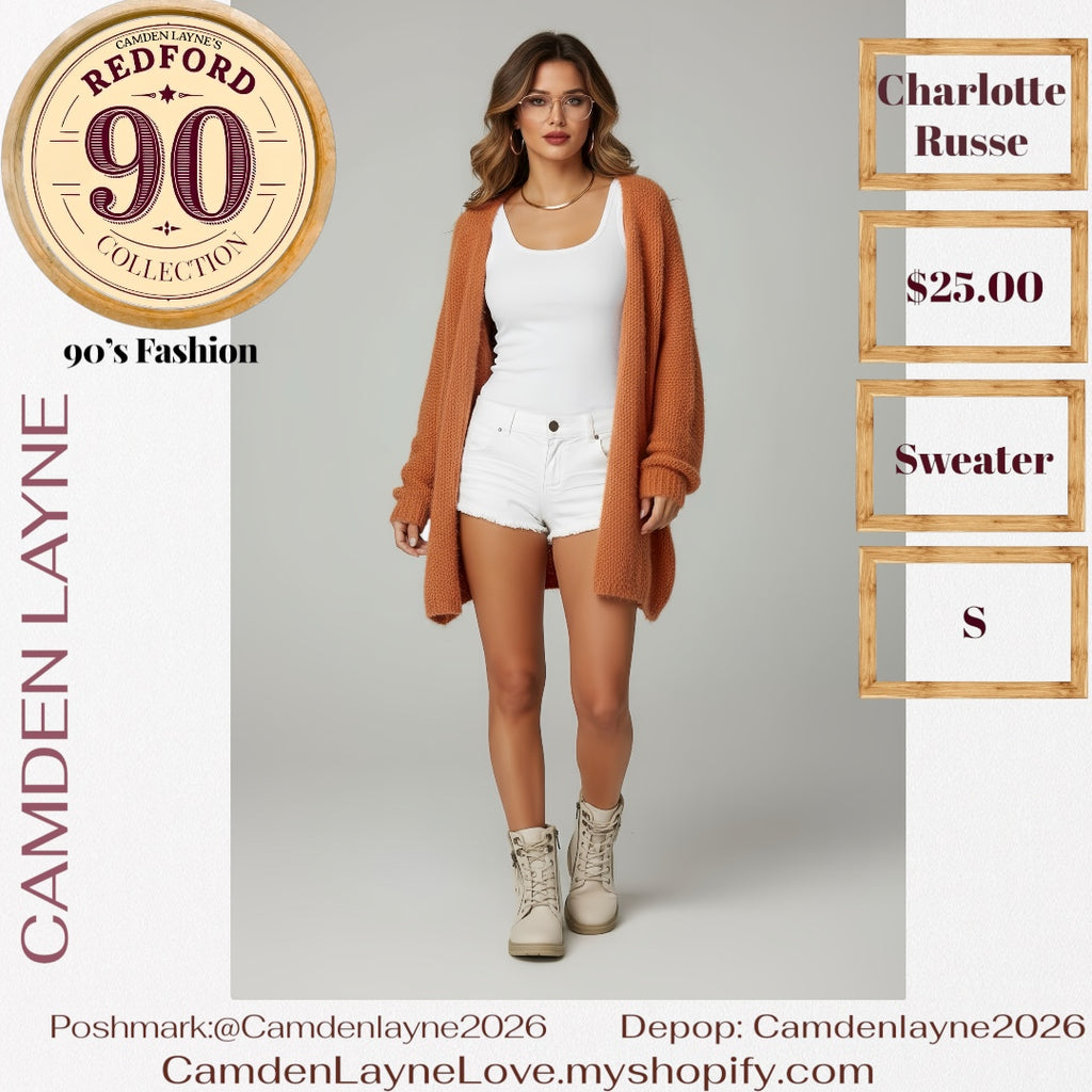 Rust Charlotte Russe Cardigan