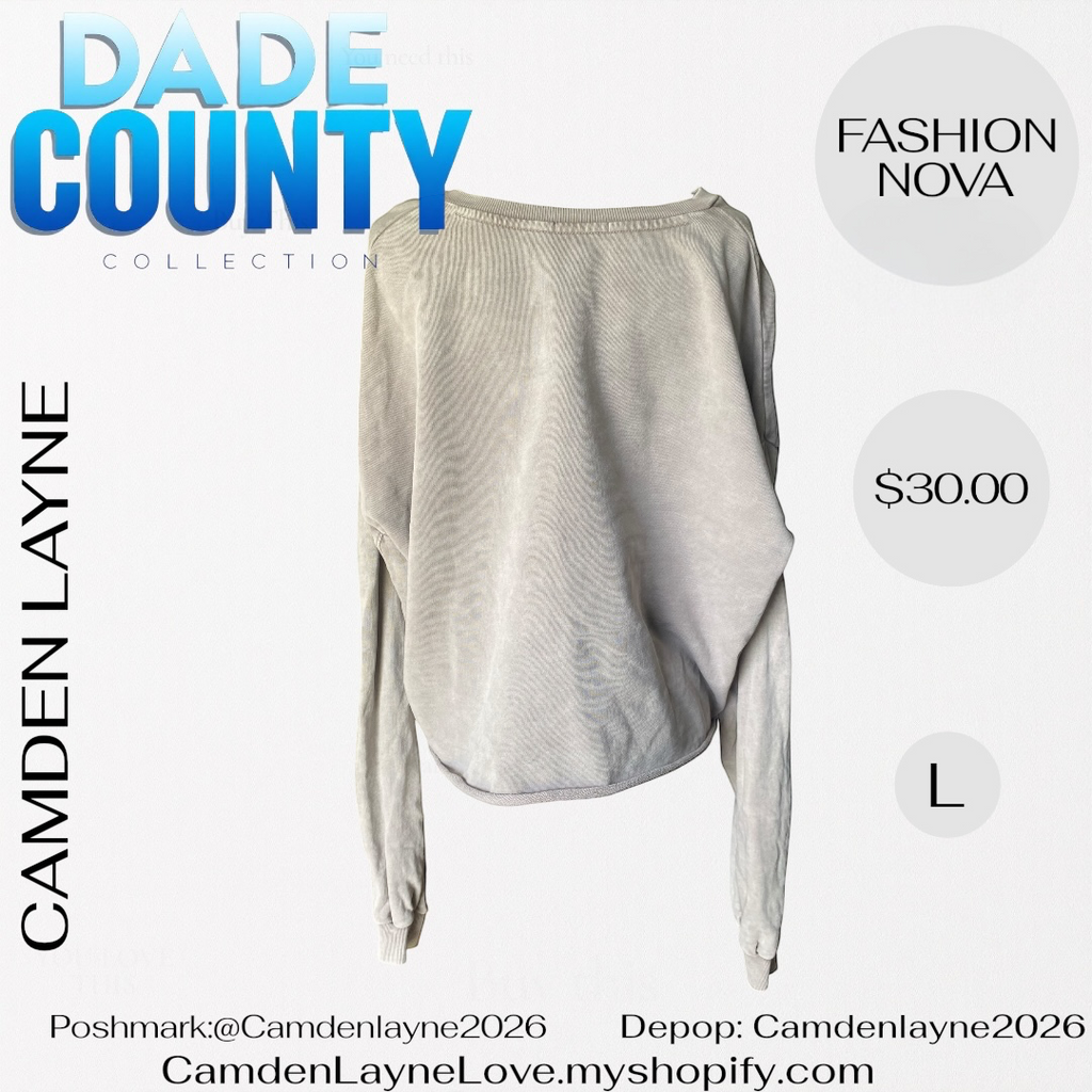 Fashion Nova Crop Sweatshirt