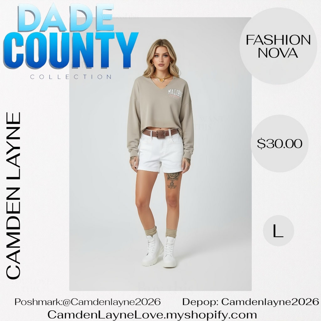 Fashion Nova Crop Sweatshirt