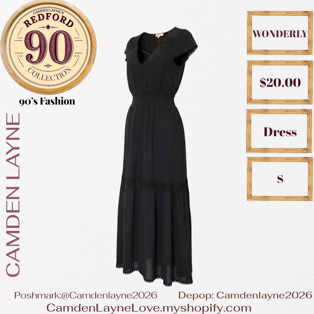 Wonderly Black Prairie Dress