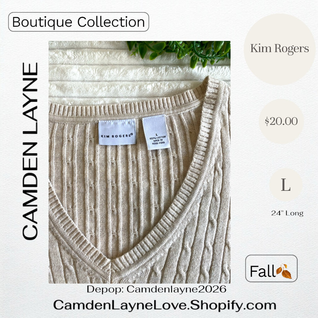 Kim Rogers Large Cable Knit