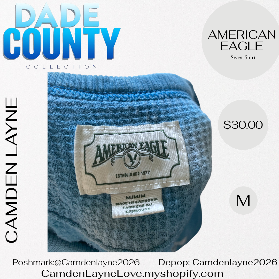 Blue & White American Eagle Sweatshirt