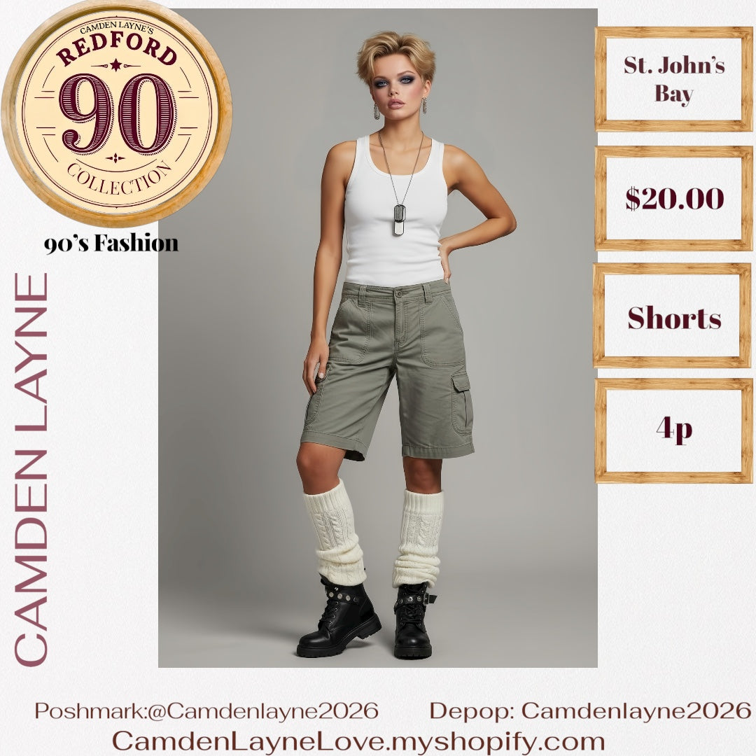 At. John’s Bay Gray Cargo Shorts