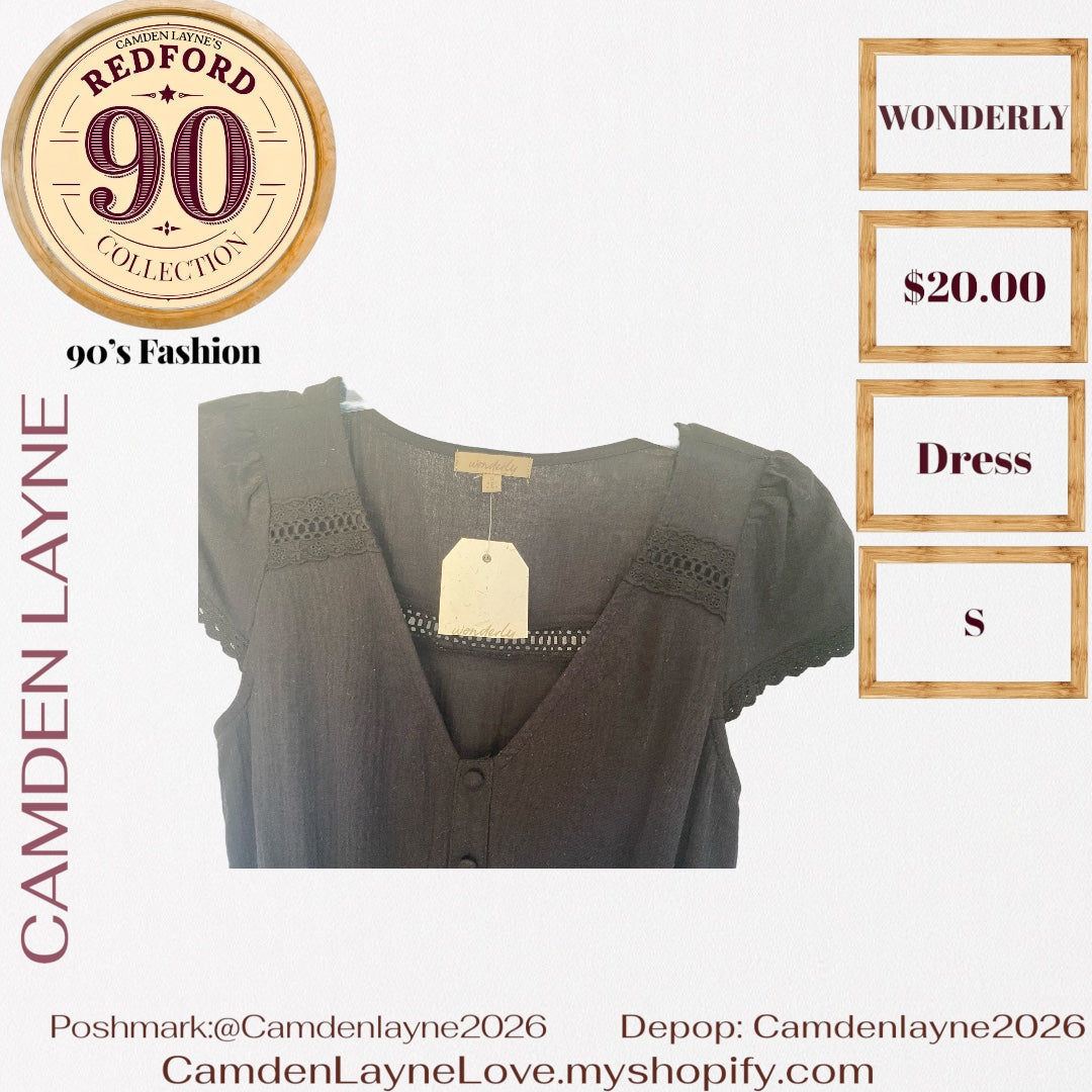 Wonderly Black Prairie Dress