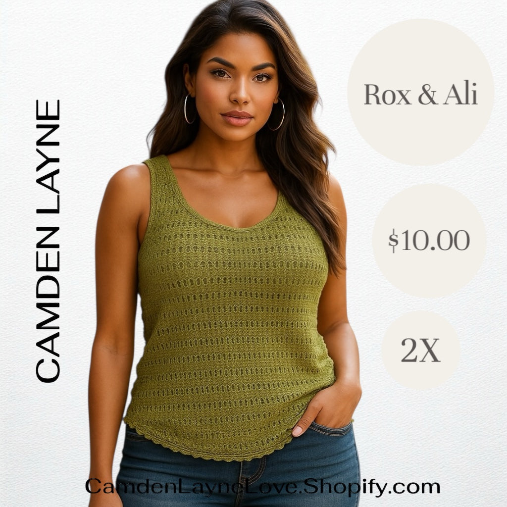 Rox & Ali Green Woven Top