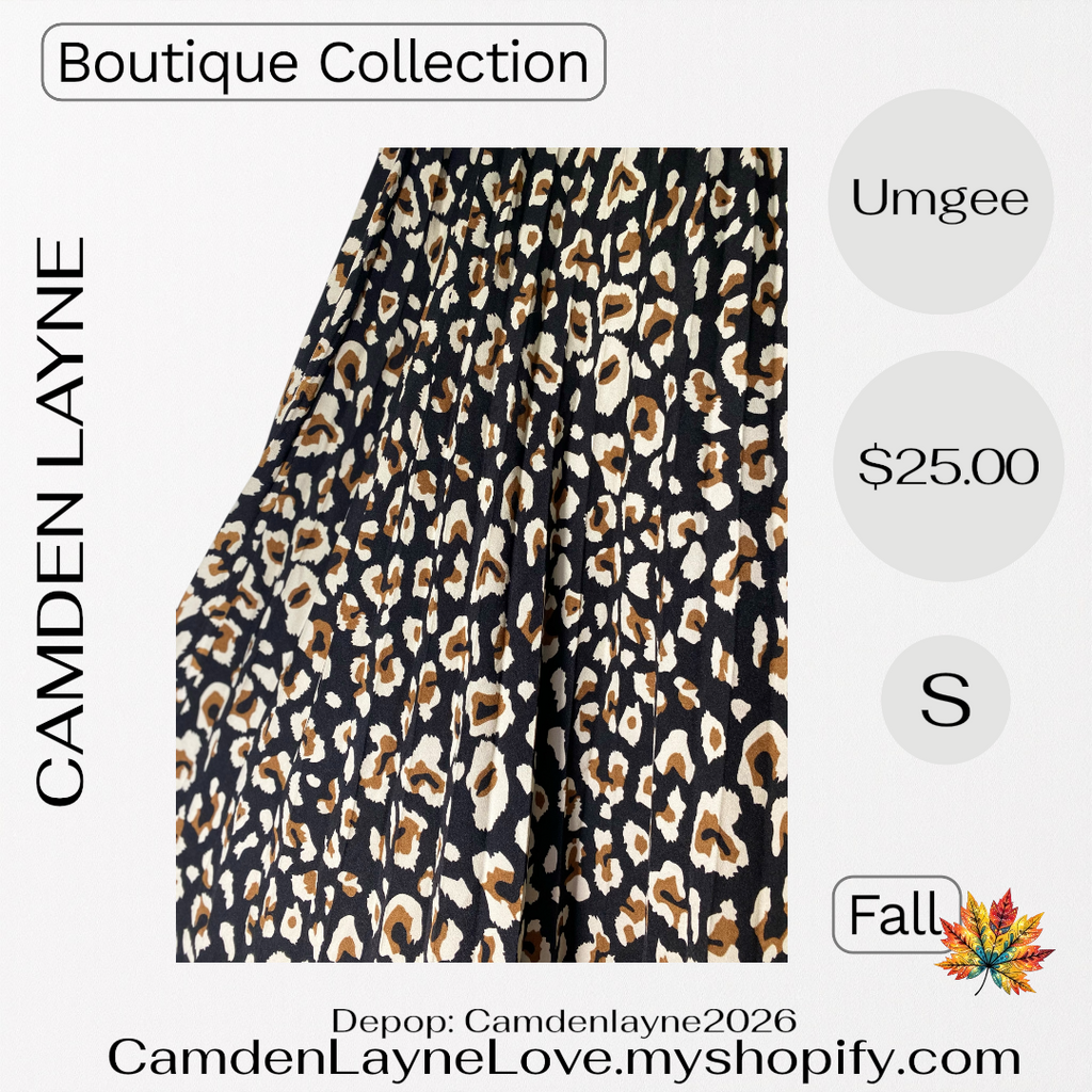 Umgee Pleated Maxi Skirt