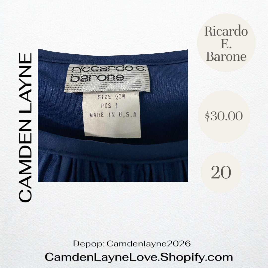 Vintage Ricardo E. Barone Dress