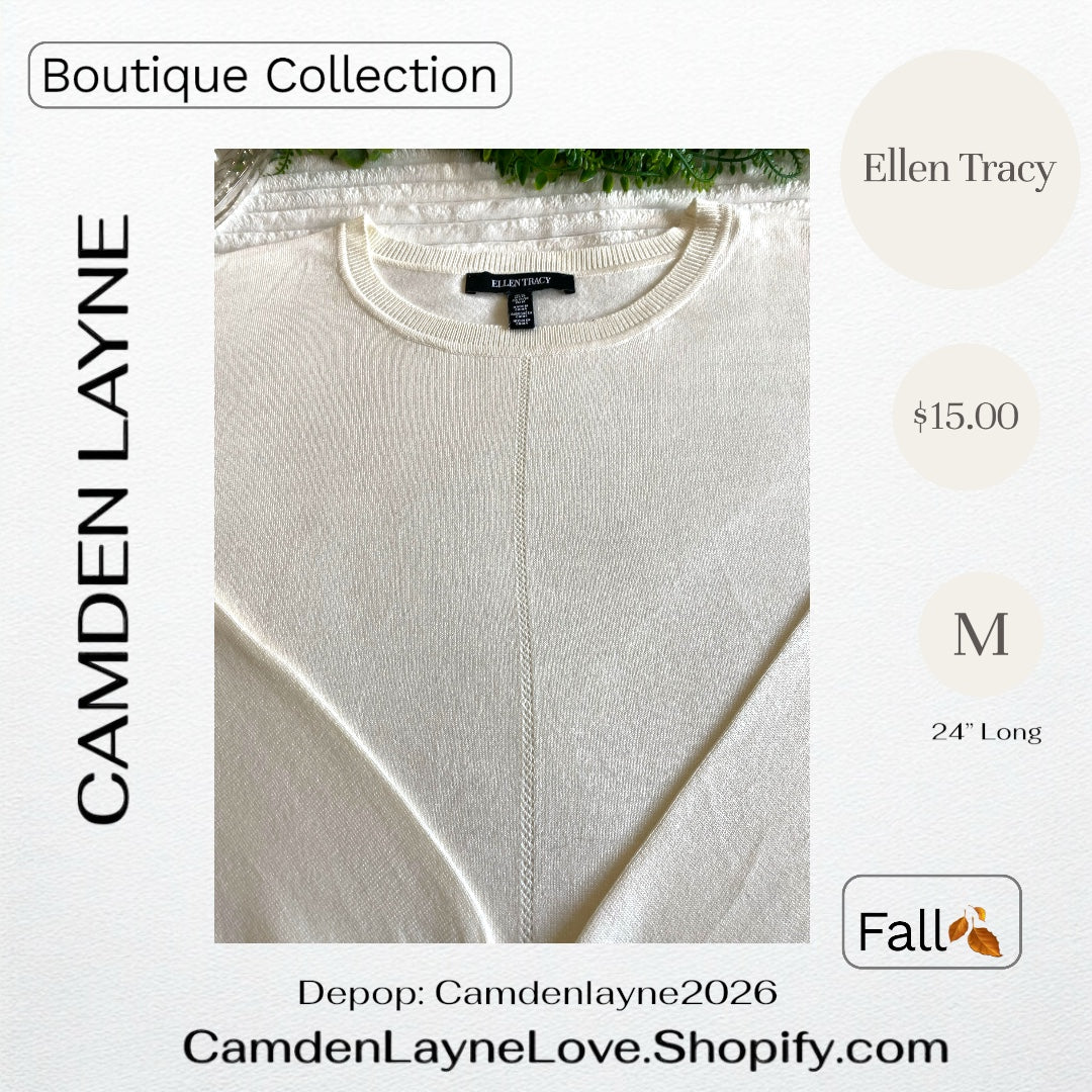 Ellen Tracy Ivory Sweater