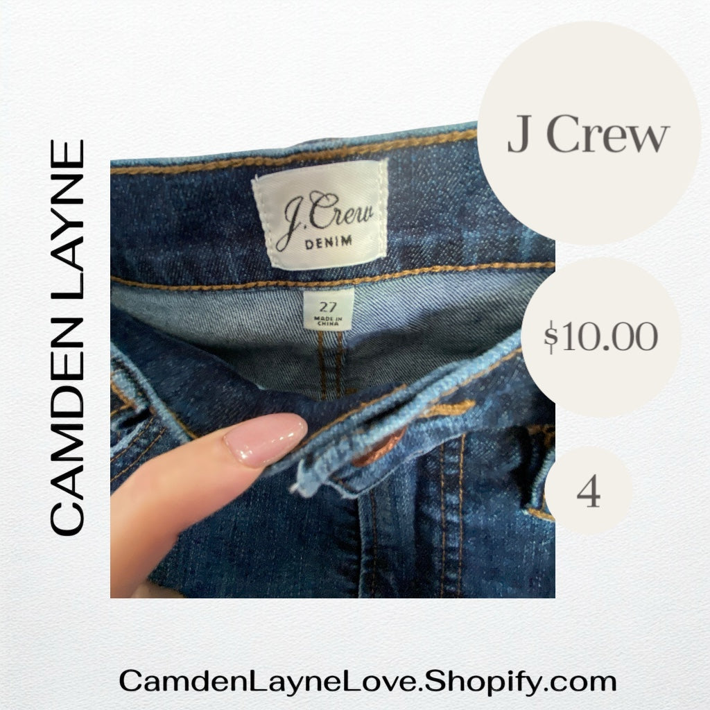 J Crew 4 Vintage Straight Jeans