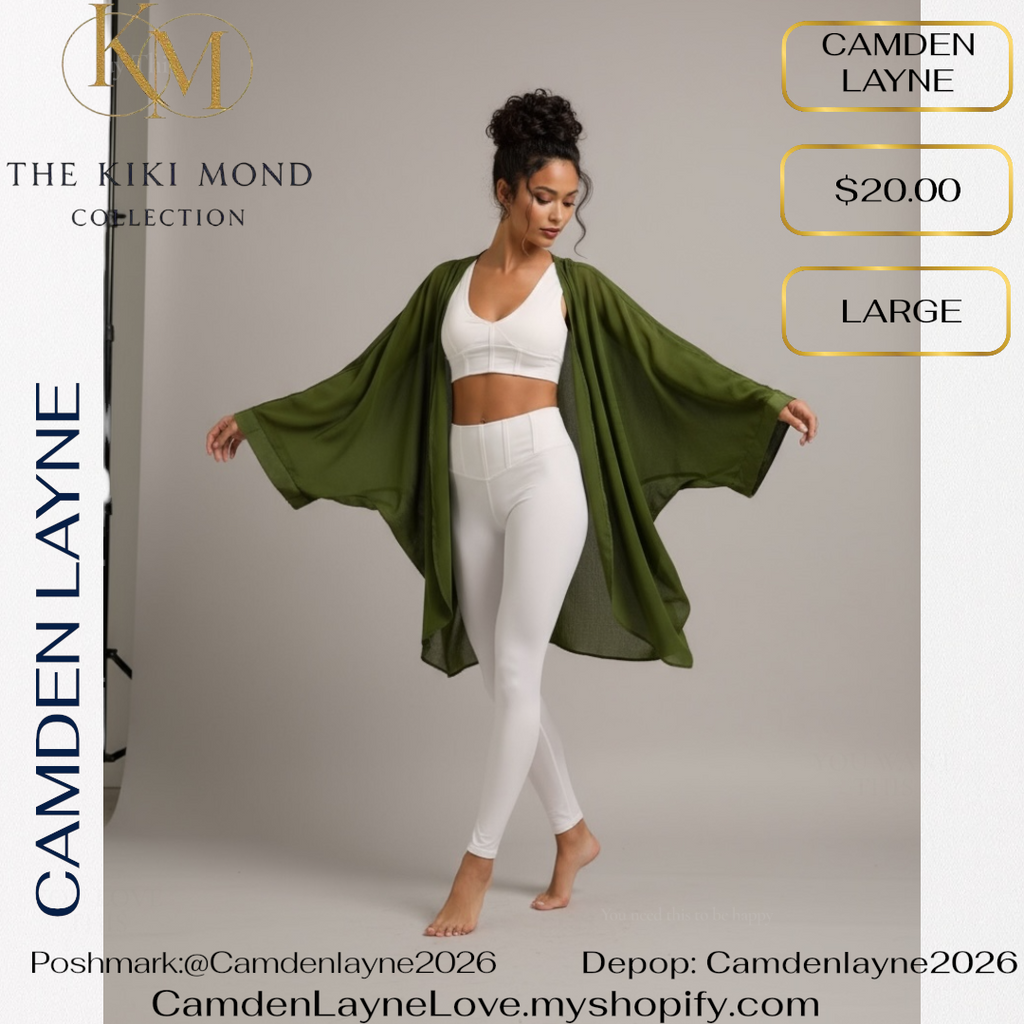Camden Layne Green Sheer Kimono