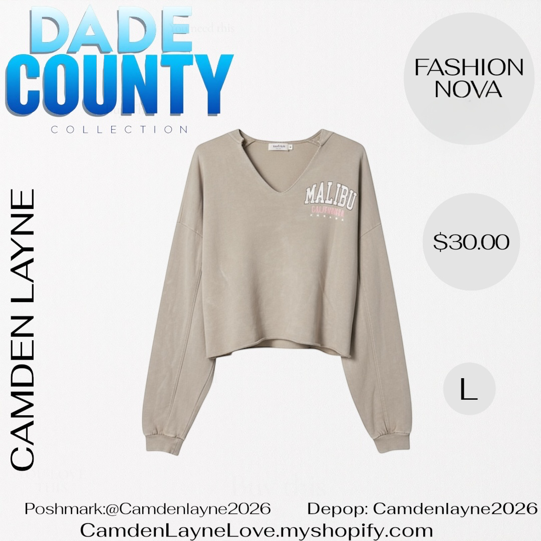 Fashion Nova Crop Sweatshirt