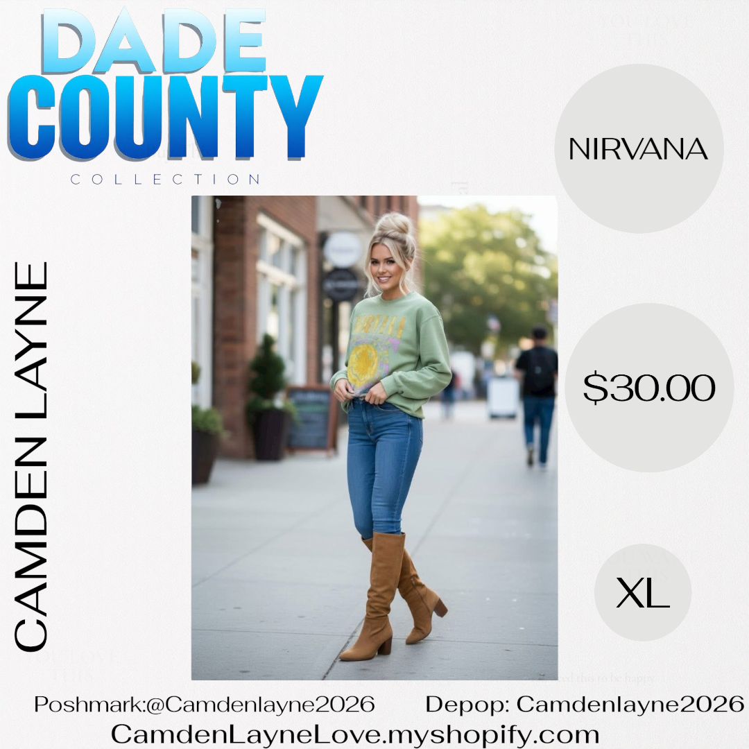 Nirvana Green Pull Over