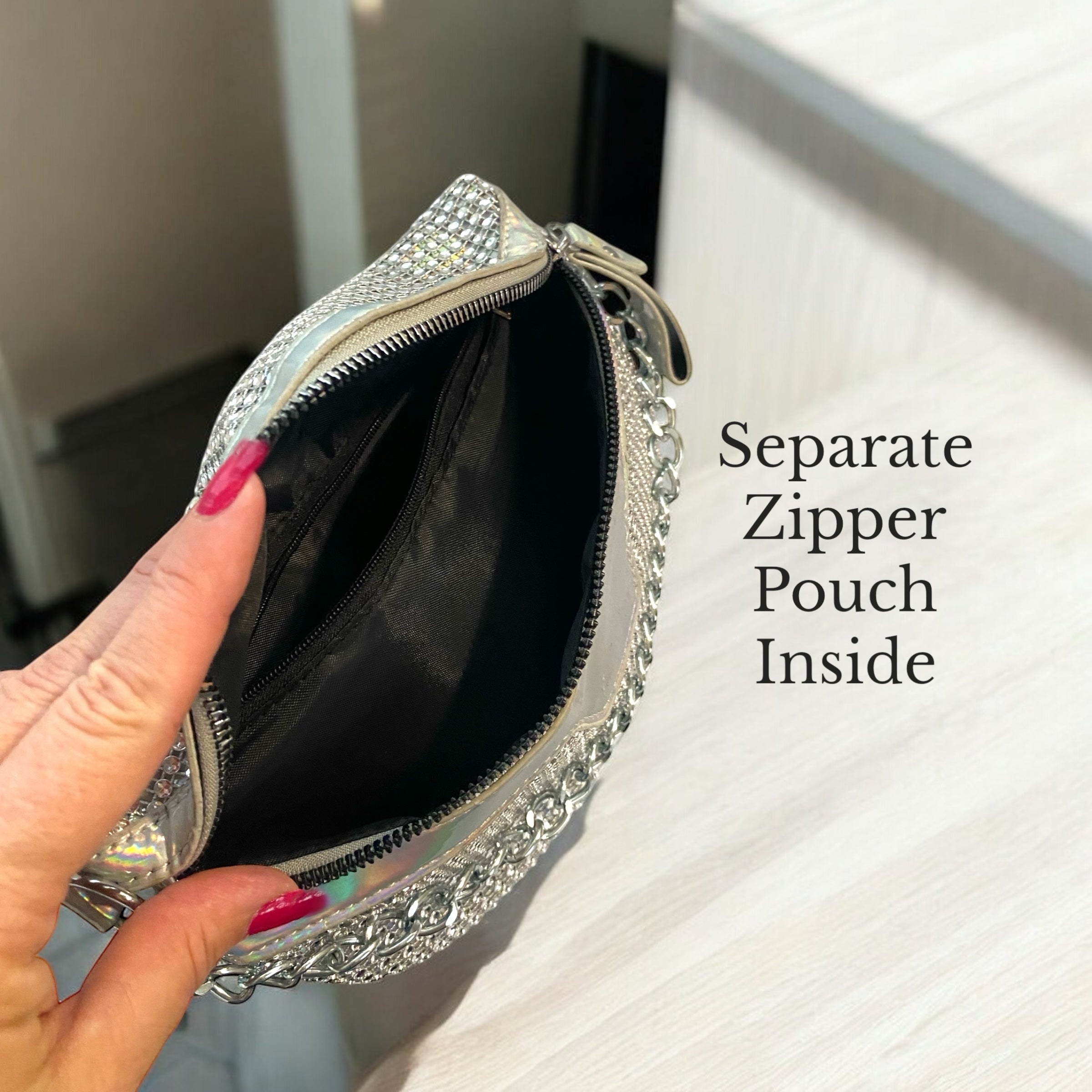 Crystal Rhinestone Cross Body Bag - Camden Layne