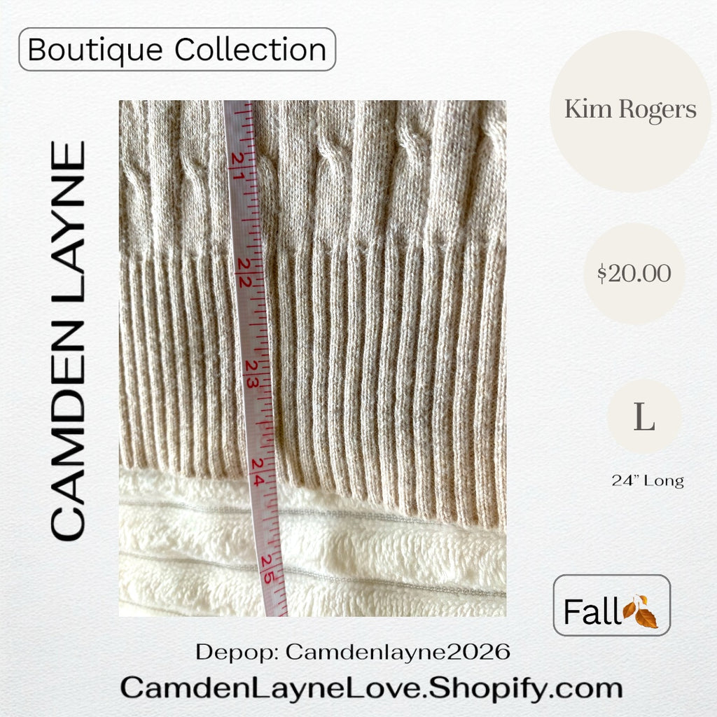 Kim Rogers Large Cable Knit