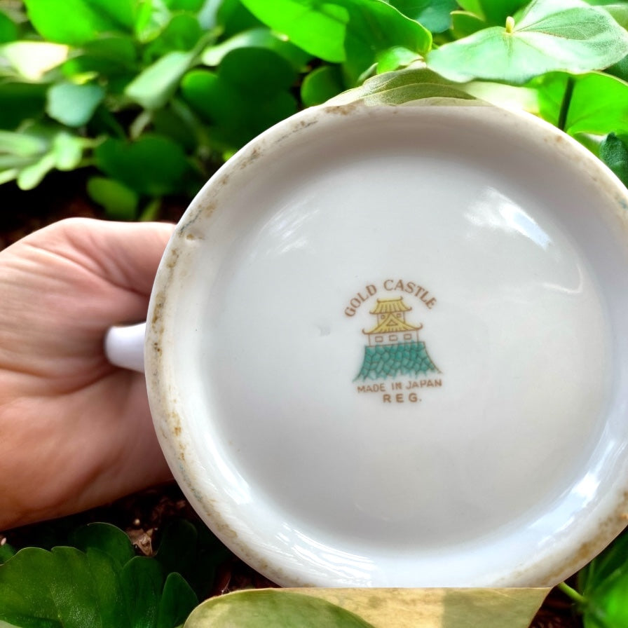 Vintage Gold Castle China Sugar Bowl - Camden Layne