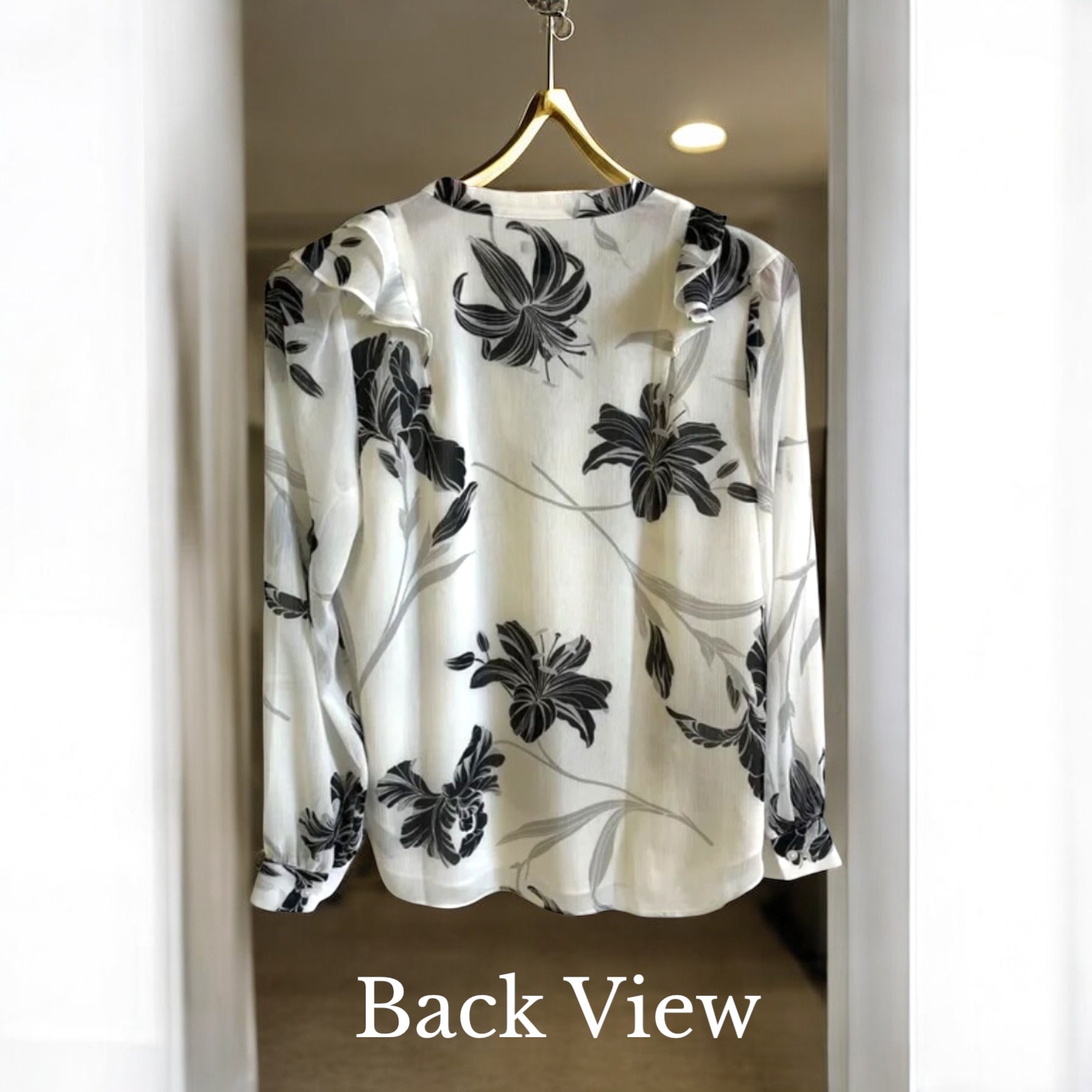 Ann Taylor Chiffon Ruffled Blouse - Camden Layne